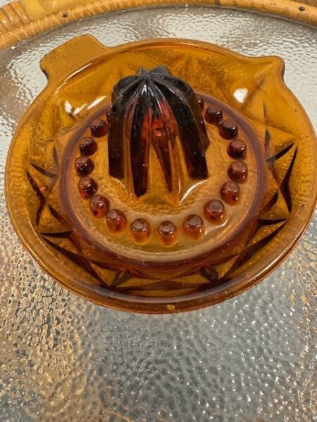 Vintage Citruspresser brun glas