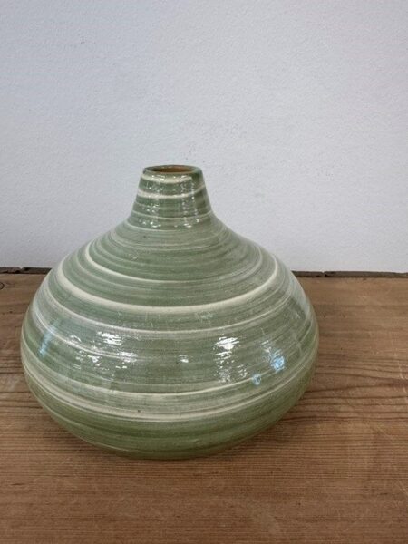 Grøn keramik vase