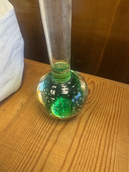 Orkidevase Holmegaard  grøn