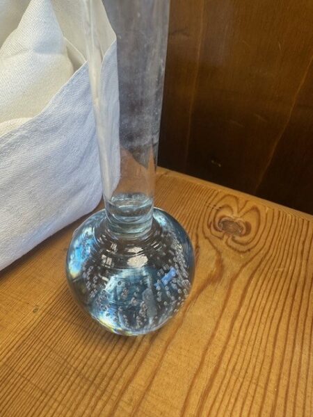 Orkidevase Holmegaard lys blå