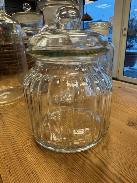 Glaskrukke med låg